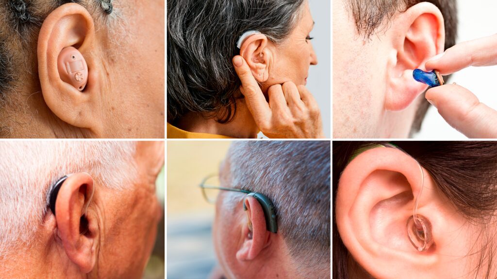 People wearing hearing aids